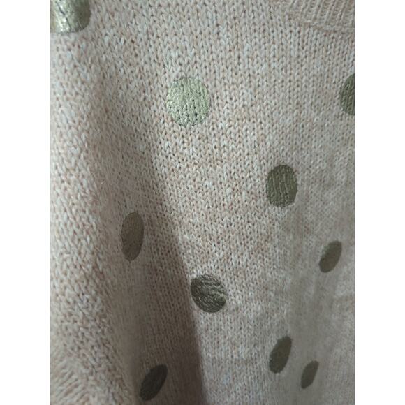 Essentiel Antwerp Light Pink Gold Dot Mohair Blend Sweater - Picture 5 of 6